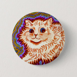 Bóton Redondo 5.08cm Kaleidoscope Cat