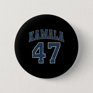 Bóton Redondo 5.08cm Kamala 47 Presidente do Comma Kamala Harris Wheime