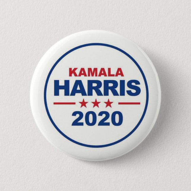 Bóton Redondo 5.08cm Kamala Harris 2020 (Frente)