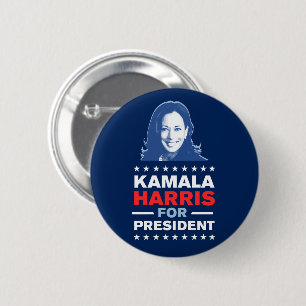 Bóton Redondo 5.08cm Kamala Harris 2024