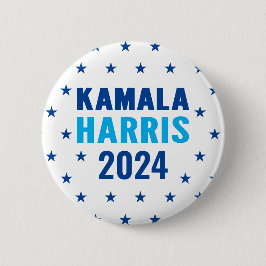 Bóton Redondo 5.08cm Kamala Harris 2024 para o Presidente Button