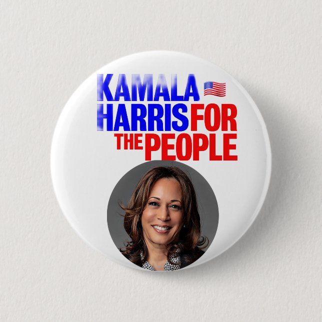 Bóton Redondo 5.08cm Kamala Harris_ Button (Frente)