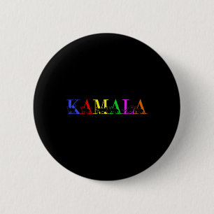 Bóton Redondo 5.08cm Kamala Harris Lgbt - Letra de Contagem de Gatos