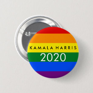 Bóton Redondo 5.08cm Kamala Harris para o presidente 2020