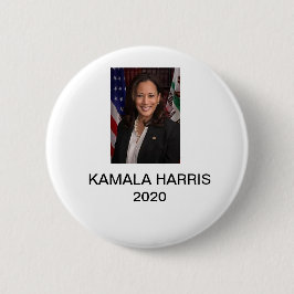 Bóton Redondo 5.08cm Kamala HArris para o Presidente 2020 Button