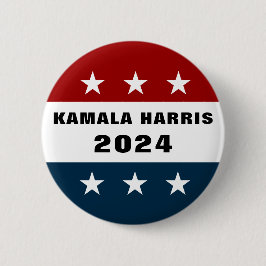 Bóton Redondo 5.08cm Kamala Harris Para O Presidente 2024 Pinback