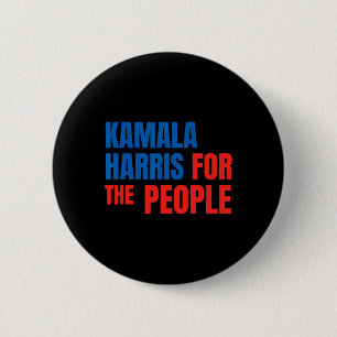 Bóton Redondo 5.08cm Kamala Harris Para O Presidente Americano Pessoas