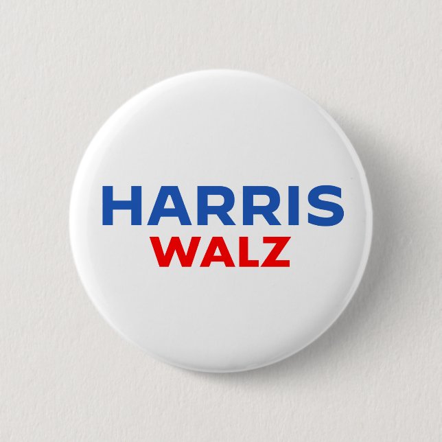 BÓTON REDONDO 5.08CM KAMALA HARRIS TIM WALZ 2024 (Frente)