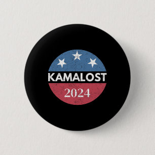 Bóton Redondo 5.08cm Kamalost Kamala Perdeu Eleição 2024 Trump Venceu 4
