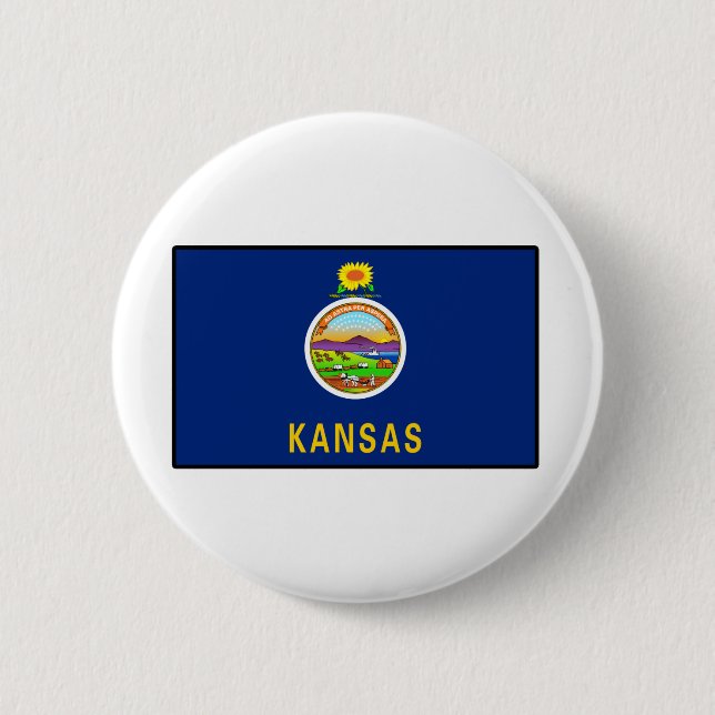 Bóton Redondo 5.08cm Kansas (Frente)