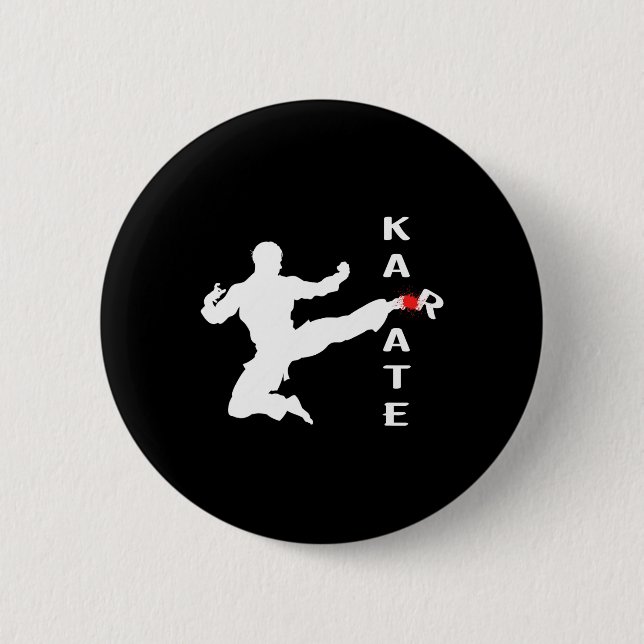 Bóton Redondo 5.08cm Karate Shirt (Frente)