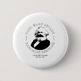 BÓTON REDONDO 5.08CM KARL MARX SÉPARE, KARL MARX REMPLACE