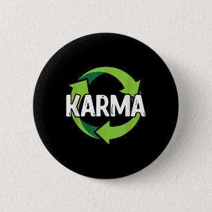 Bóton Redondo 5.08cm Karma Destination Reciclagem Environmental P