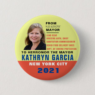 Bóton Redondo 5.08cm Kathryn Garcia para prefeito de Nova Iorque em 202