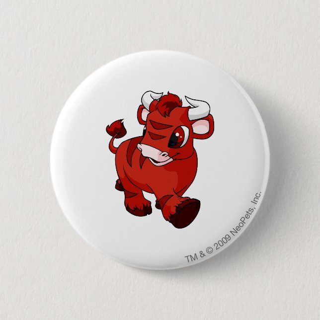 Bóton Redondo 5.08cm Kau vermelhos (Frente)