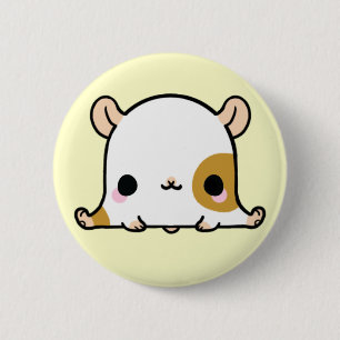 Bóton Redondo 5.08cm Kawaii Hampster (você muda o fundo!)