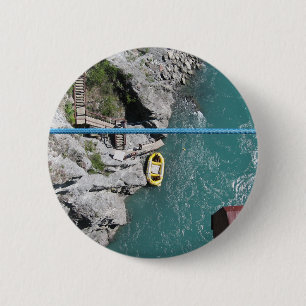 Bóton Redondo 5.08cm Kawarau Bridge Bungy POV, Queenstown, Nova Zelând