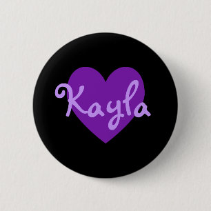 Bóton Redondo 5.08cm Kayla no roxo