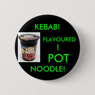BÓTON REDONDO 5.08CM KEBAB! FLAVOURED! MACARRONETE DO POTE! (VERDE)
