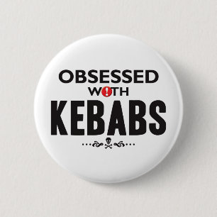 Bóton Redondo 5.08cm Kebabs obcecou