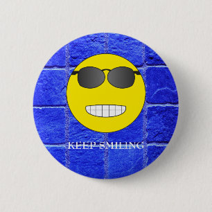 Bóton Redondo 5.08cm Keep Smiling