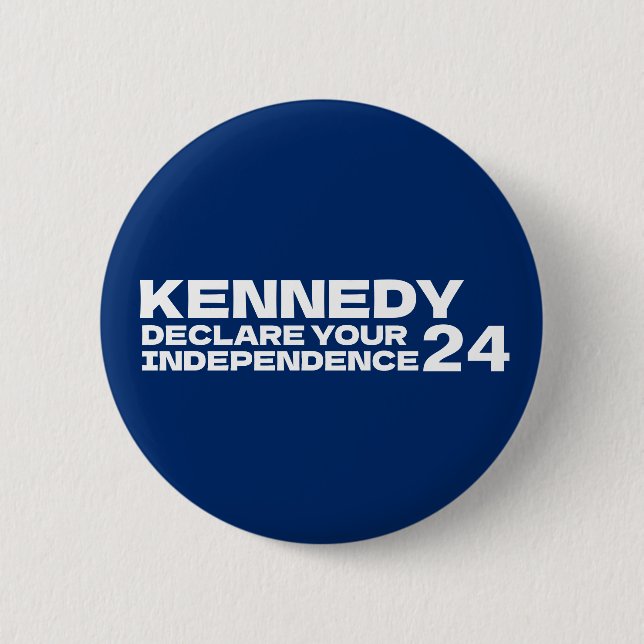 Bóton Redondo 5.08cm Kennedy Declara sua Independência 2024 (Frente)