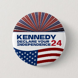 Bóton Redondo 5.08cm Kennedy Declara sua Independência 2024