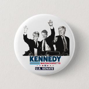 Bóton Redondo 5.08cm Kennedy para o Senado dos Estados Unidos