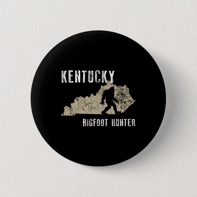 Bóton Redondo 5.08cm Kentucky Bigfoot Hunter (Frente)