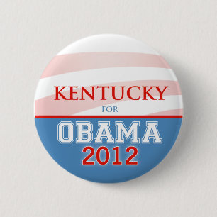 Bóton Redondo 5.08cm KENTUCKY para Obama 2012