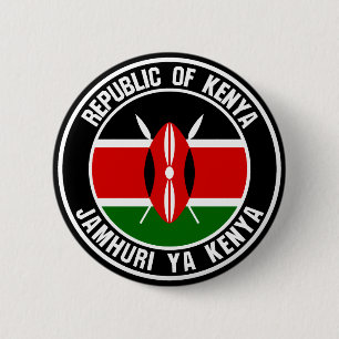 Bóton Redondo 5.08cm Kenya Round Emblem