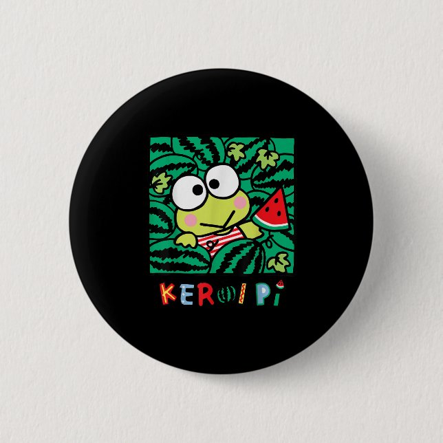 Bóton Redondo 5.08cm Keroppi Watermelon Summer Fund (Frente)