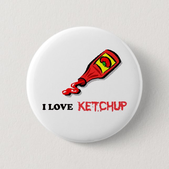 Bóton Redondo 5.08cm ketchup (Frente)