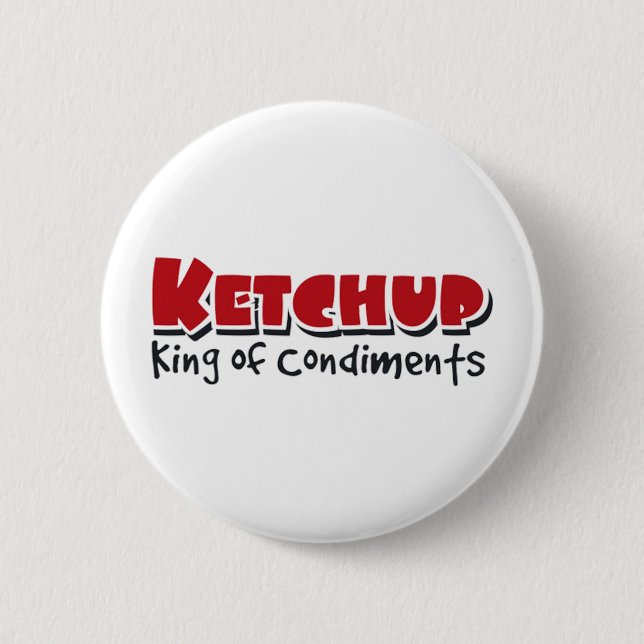 Bóton Redondo 5.08cm ketchup (Frente)