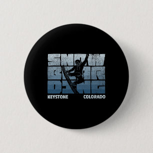 Bóton Redondo 5.08cm Keystone Colorado Snowboard Resort Legal Vintage