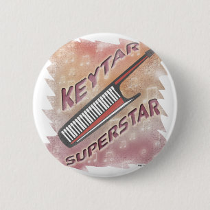 Bóton Redondo 5.08cm Keytar Superstar