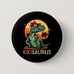 Bóton Redondo 5.08cm Kikisaurus Dino Dinosaur Kiki-saurus T-rex Mãe"