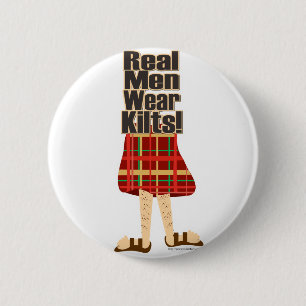 Bóton Redondo 5.08cm Kilts reais do desgaste de homens