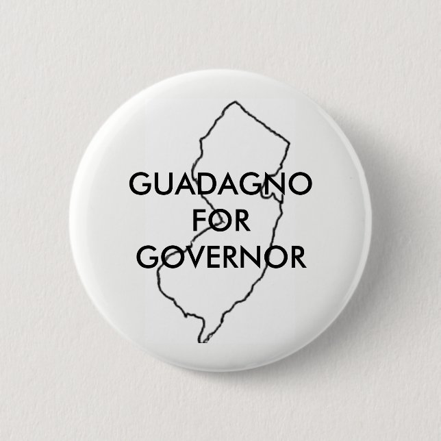 Bóton Redondo 5.08cm Kim Guadagno para o governador 2017 de New-jersey (Frente)