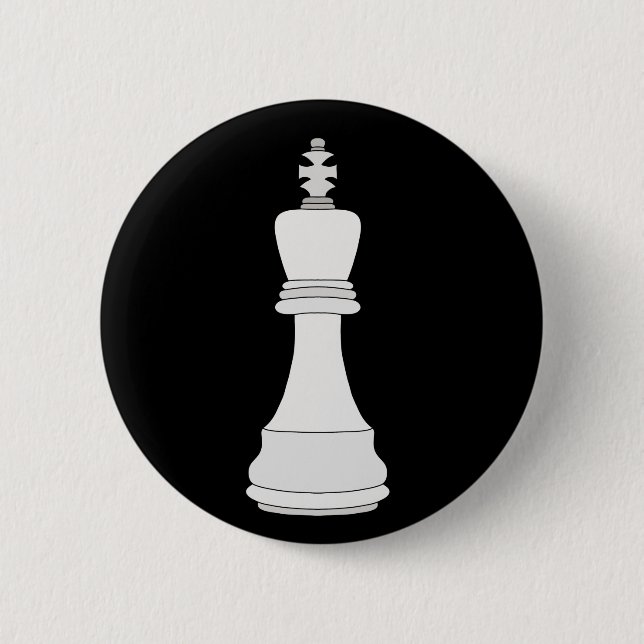 Bóton Redondo 5.08cm King Chess (Frente)