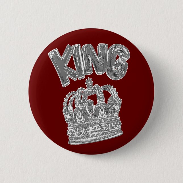 Bóton Redondo 5.08cm king.chrome (Frente)