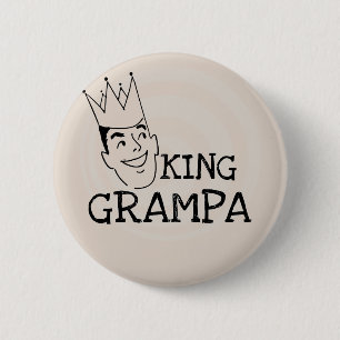 Bóton Redondo 5.08cm King Grampa T-shirts e presentes