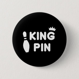 Bóton Redondo 5.08cm King Pin Boliche Engraçado Casais Cuecas Liga de B