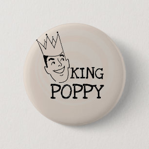 Bóton Redondo 5.08cm King Poppy T-shirts e Gifts