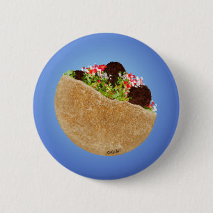 Bóton Redondo 5.08cm KiniArt Falafel Sandwich