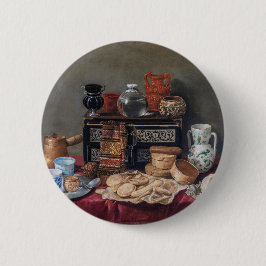 Bóton Redondo 5.08cm Kitchen Tableau: Bolsa, Taça e Pino Estático de Pã