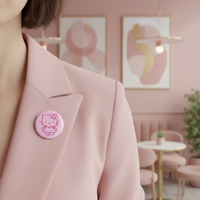 Bóton Redondo 5.08cm Kitty (Criador carregado)