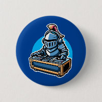 Knight Turntablist - Design de Cartoon DJ Medieval