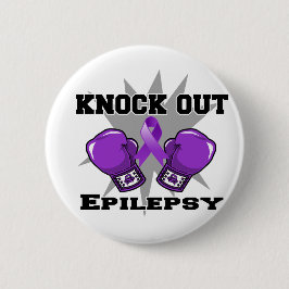 Bóton Redondo 5.08cm Knock Out Epilepsy