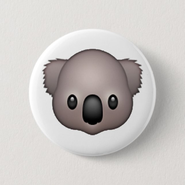 Bóton Redondo 5.08cm Koala - Emoji (Frente)